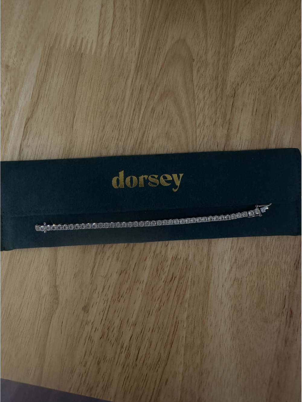 Dorsey Kate Reviere Tennis Bracelet Sterling Silver and White Sapphired size 6